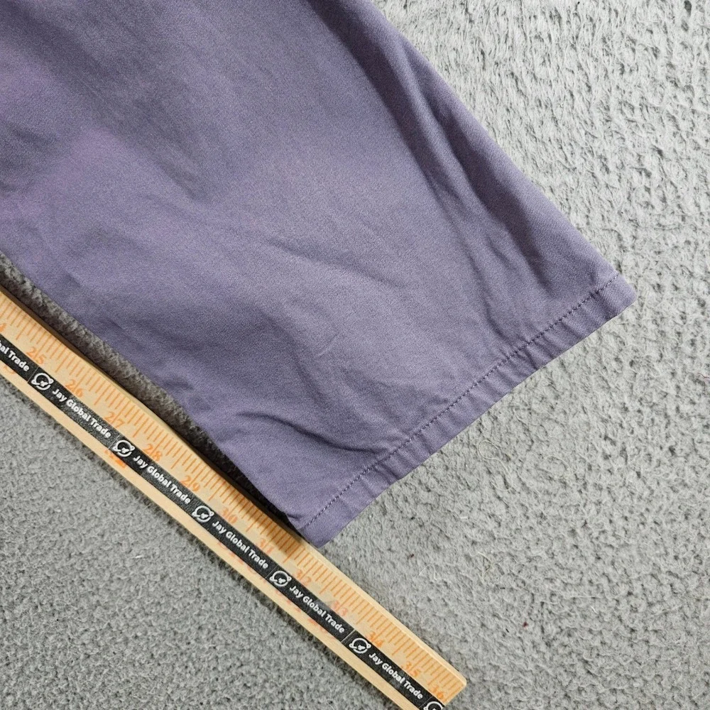 Bonobos Mens Slim Fit Washed Chino Pants Purple Gray 33x32 Casual Trousers